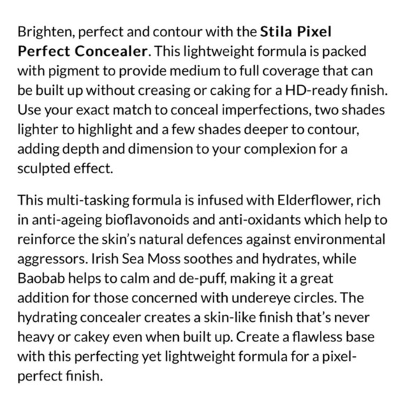 4/$20 Stila Pixel Perfect Concealer Shade Tan 1 - Picture 6 of 6